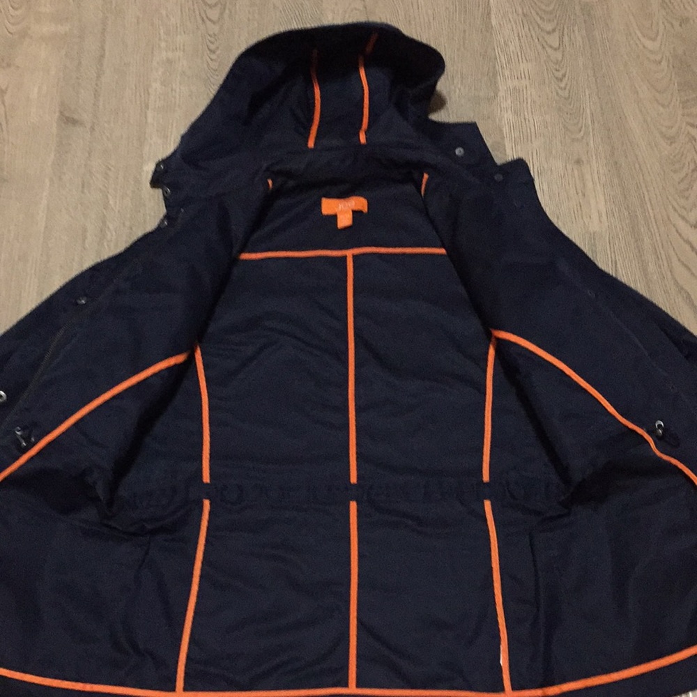Joe fresh spring trench navy Sz XS Guc